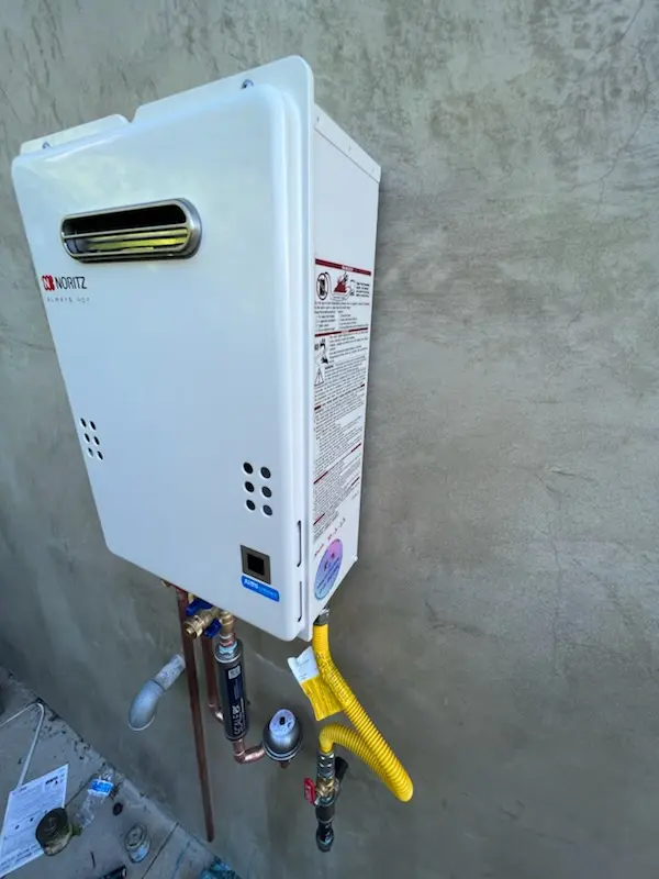 Tankless water heater installation for Addison homes